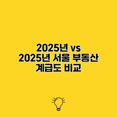 2025년 vs 2025년 서울 부동산 계급도 비교