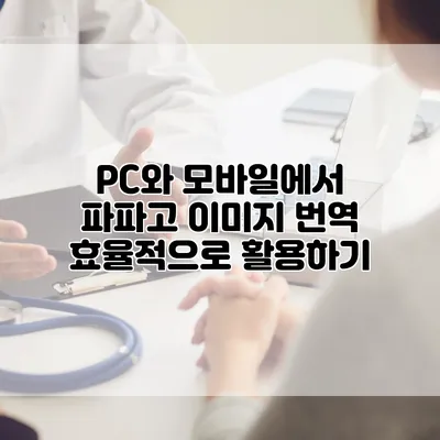 PC와 모바일에서 파파고 이미지 번역 효율적으로 활용하기