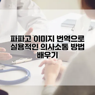 파파고 이미지 번역으로 실용적인 의사소통 방법 배우기